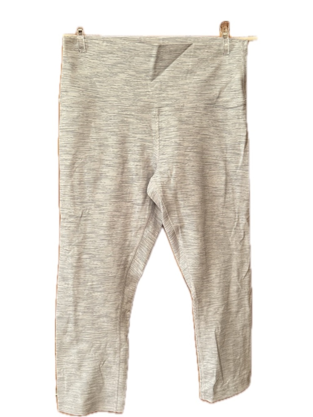Lululemon Striped Gray Capri Leggings